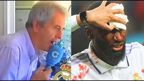 Así narró Manolo Lama cómo Rüdiger marcaba a la ÉPICA abriéndose la cabeza en el minuto 95
