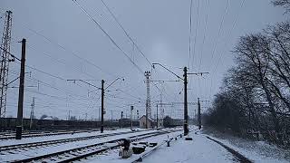 Отправление поезда Киев - Мариуполь со станции Волноваха