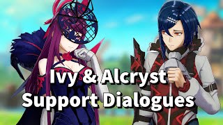 ALL Ivy & Alcryst Support Conversations - Fire Emblem: Engage