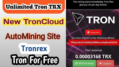 tronrex.online||how to earn unlimited tron TRX
