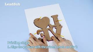 Sublimation Blank Love Shape MDF Photo Frame screenshot 1