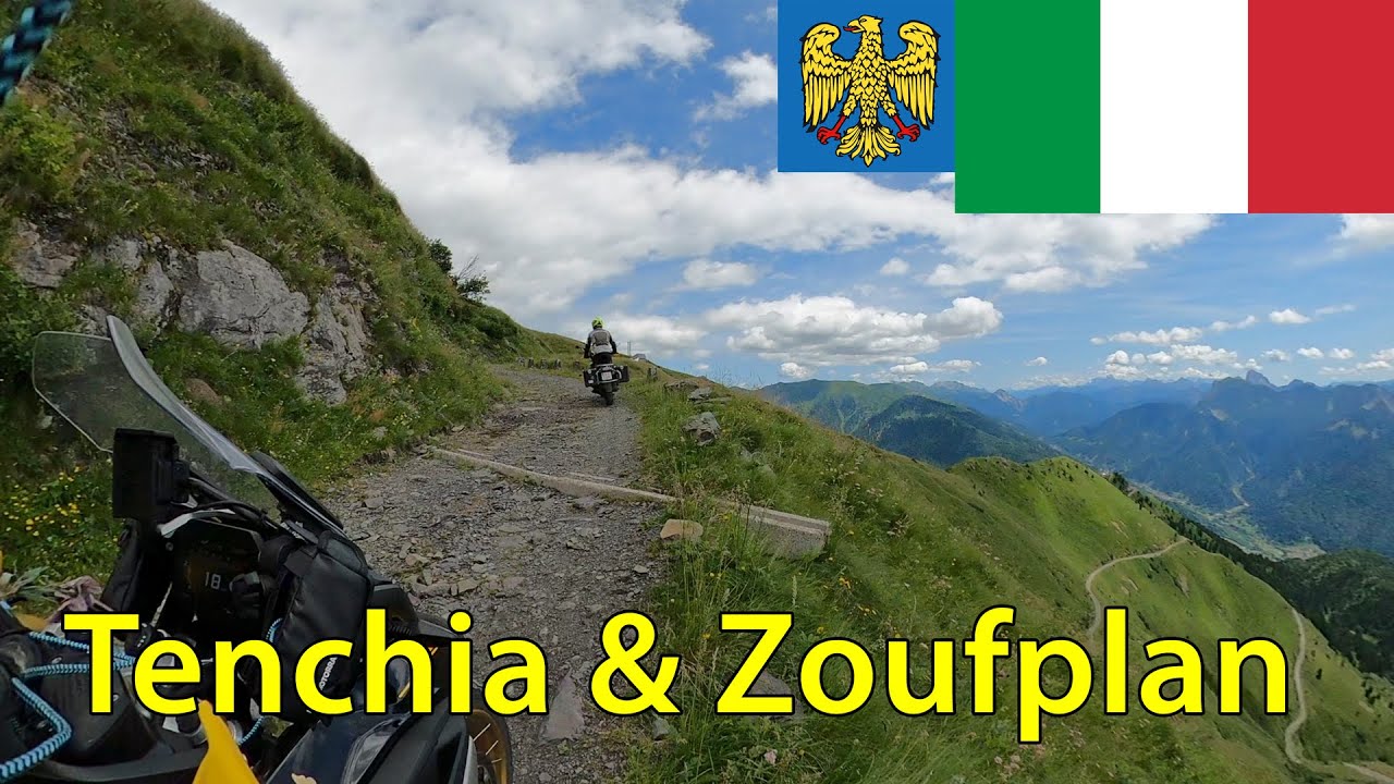 Monte Tenchia - Pizzo del Corvo - Monte Zoufplan 40% Schotterpiste Italien Friaul