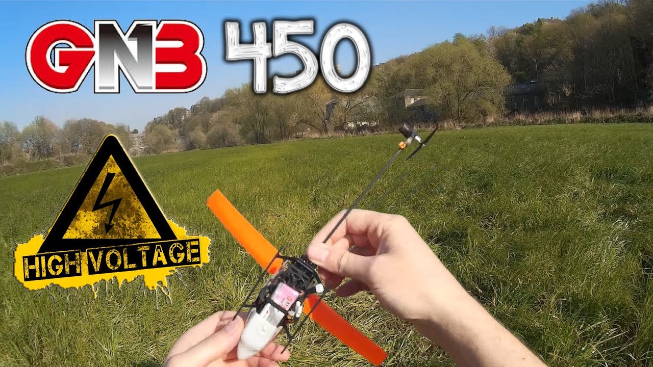 K110 - GNB 450 HV lipos. More headspeed but not if you live in the UK :(