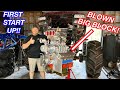 First Startup!!! Installing our New Built Supercharged Big Block In Ron... Instantly Breaks....