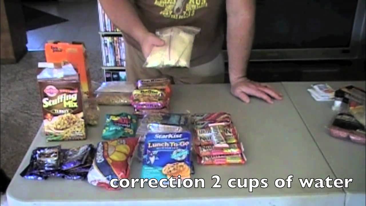 backpacking food part 1 - YouTube