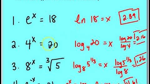 5.7 Exponential Equations Changing Bases
