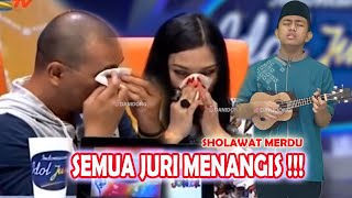 Viral !!! Lantunan Sholawat Merdu Santri Ini Bikin Semua Juri Menangis | parodi indonesian idol jr.