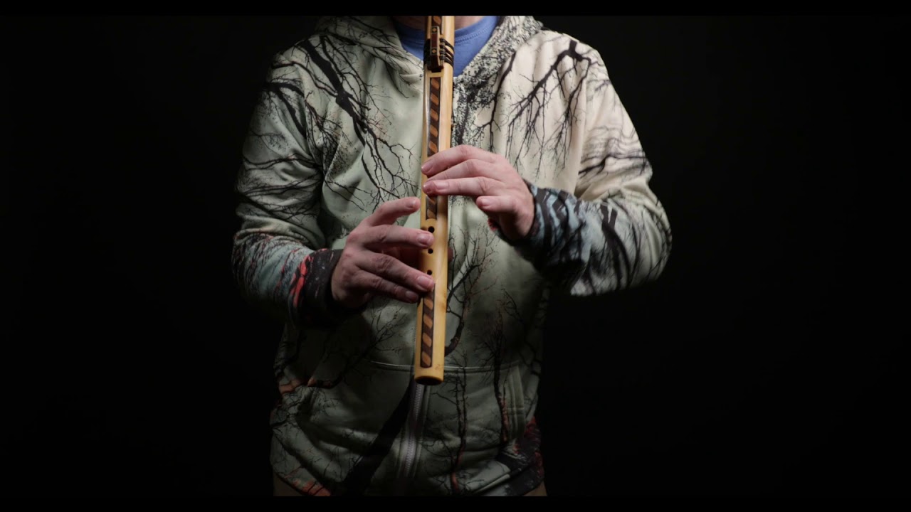 Indiánská flétna velká zdobená - YouTube