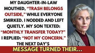Full My Daughter-in-Law Mouthed, “Trash Belongs Outside.” Everyone Smirked. I Nodded and Left. News