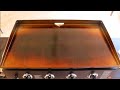 How to season your new Blackstone Griddle - 36 inch Rear Grease Cup