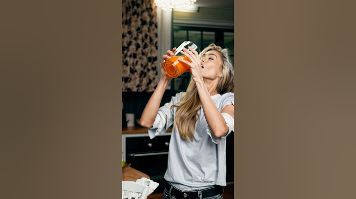 ✨ Trying to drink from a giant glass of orange juice