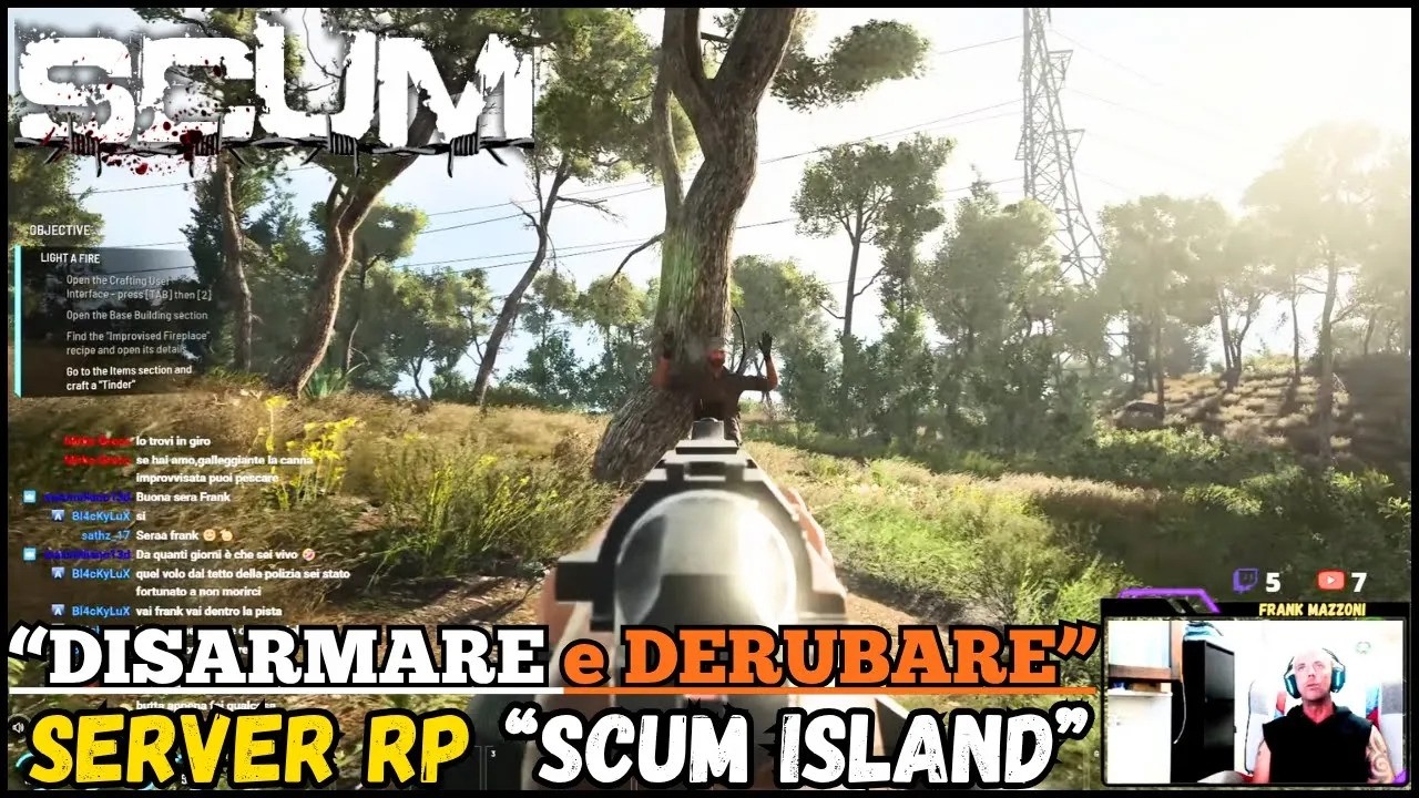 DISARMARE e DERUBARE - SERVER RP "SCUM ISLAND" - ROLEPLAY ITA