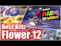 Super Mario 3D World World Flower 12 Boss Blitz All Stars 100 Gameplay Walkthrough 