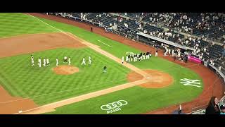 New York Yankees up-close - David Bednar closes put the game, 9th inning, August 26, 2025
