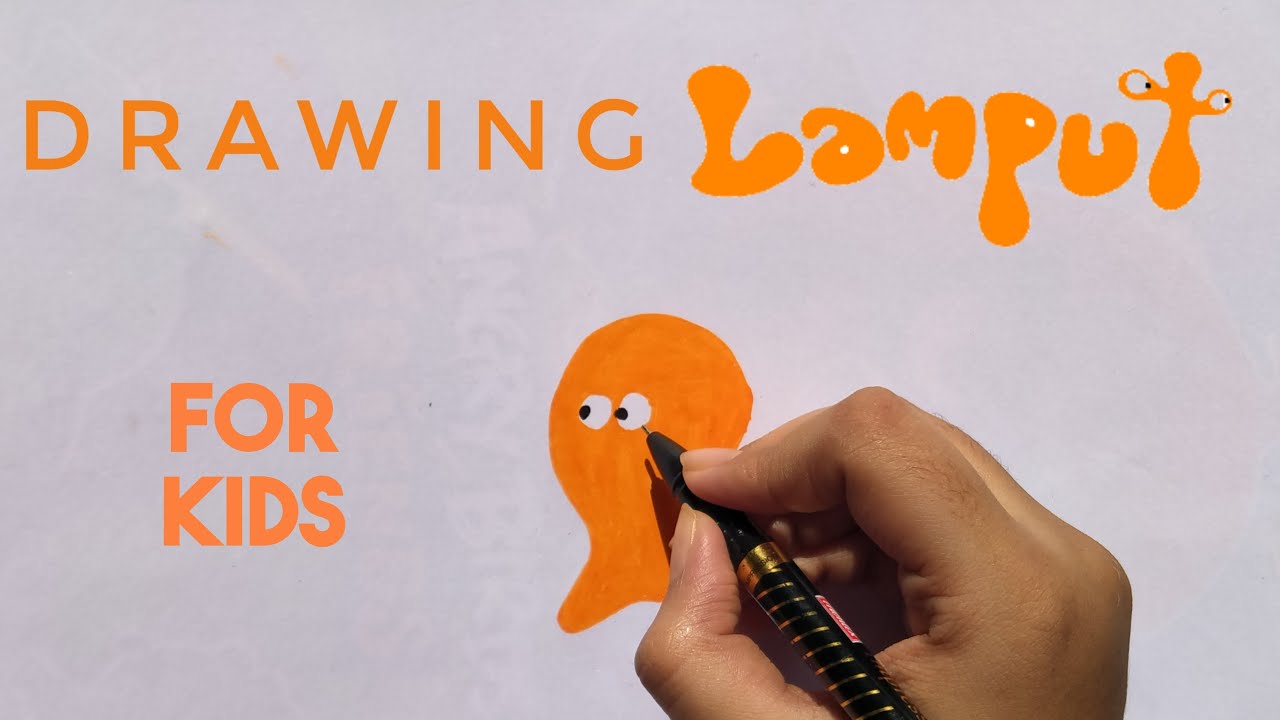 how to draw a lamput from lamput cartoon on Cartoon network • easy drawing  for kids - YouTube