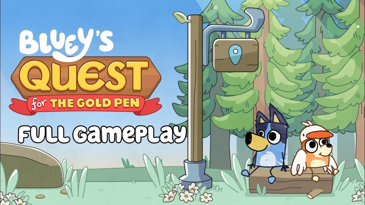 "BLUEY'S QUEST FOR THE GOLD PEN FULL GAME" #blueyquestforthegoldpen #bluey #blueybingo #blueygame