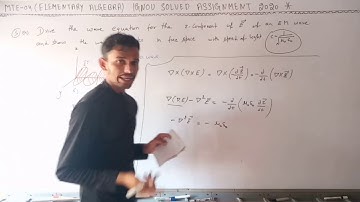 Question 05 Phe- 07  (Electric and Magnetic Phenomena) | IGNOU  Physics  Assignment (2020)