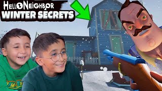 BIYIKLI KOMŞUNUN DAĞ EVİNİ BULDUK! 😮 | HELLO NEIGHBOR WINTER SECRETS MOD