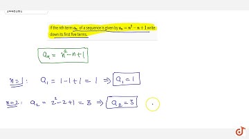 If the nth term  ltmath gt  ltmrow gt  ltmsub gt  ltmi gta lt/mi gt  ltmi gtn lt/mi gt  lt/msu
