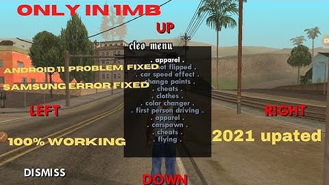 Gta sa andreas cleo cheat menu for android | 100% working