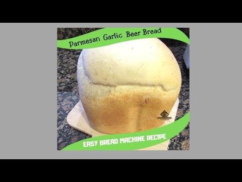 Easy Bread Machine Parmesan Garlic Bread