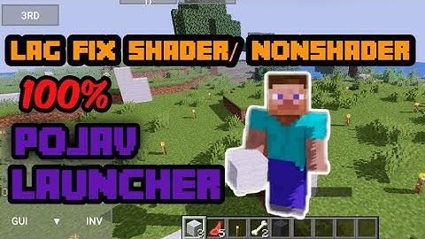 how to fix lag in pojav launcher +shader lag fix also