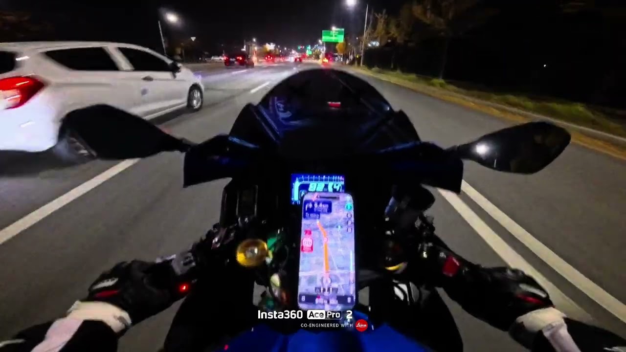 평택~용인 올드타운로드 밤바리 #스즈키 #gsxr1000r #suzuki #r1000r #insta360 #acepro2 