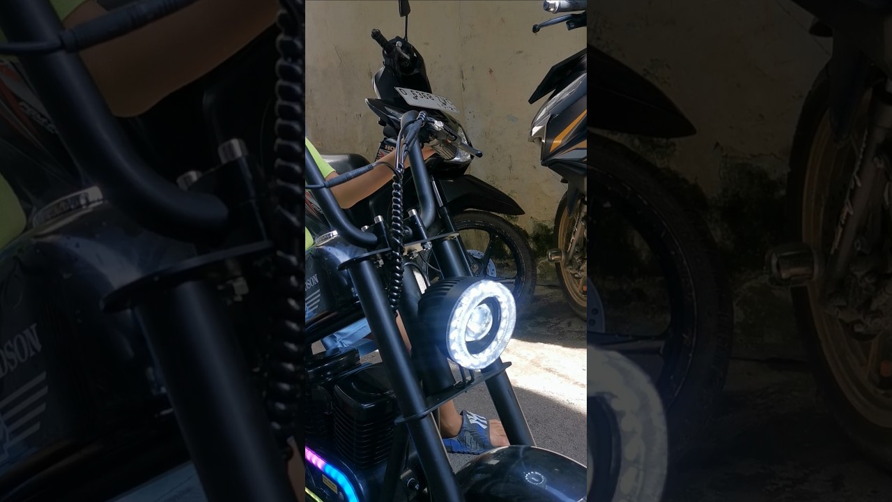 naik motor listrik harley exotic