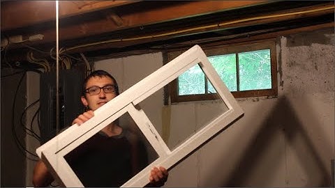 Installing Replacement Vinyl Windows in the Concrete Basement of a Ranch!