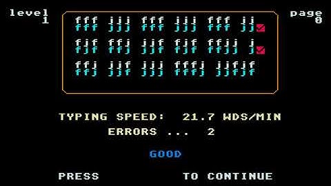 ATARI ST TYPING TUTOR FROM Typing Tutor and Word Invaders ~ SPACE Was Not Was 1986 RIPOFF SOFTWARE A