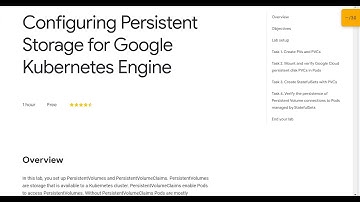 Configuring Persistent Storage for Google Kubernetes Engine Qwiklab