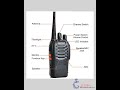 Baofeng 5W 10PCS BF-888S Walkie Talkies Handheld Two Way Radios Battery and Charger 2-4 KM