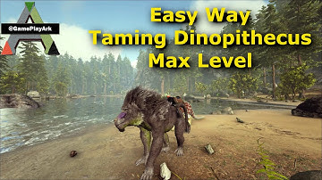 How to Tame Dinopithecus in Ark Lost Island ( Easy Way )