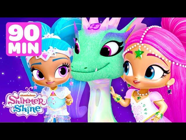 Shimmer and Shine Ride Magical Dragons! w/ Leah | 90 Minute Compilation | Shimmer and Shine class=