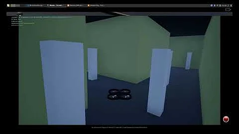 Airsim: The UAV avoids obstacles in the Indoor environment