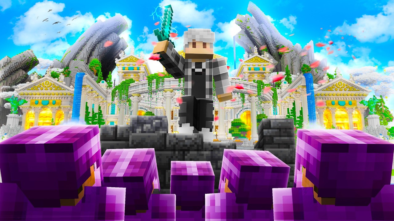 I Built Paradise on a Minecraft Hardcore Server - YouTube