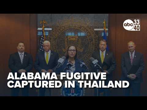 FBI: Alabama fugitive accused of child sex crimes captured in Thailand