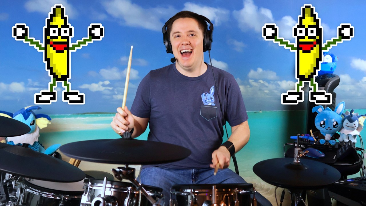 It's Peanut Butter Jelly Time On Drums!