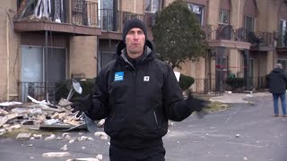 Microburst Winds in Mundelein, IL Causes Extensive Storm Damage