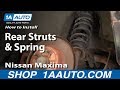 How to Replace Strut Spring Assembly 2000-03 Nissan Maxima
