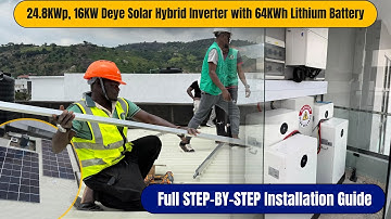 Tutorial STEP-BY-STEP 16kW Deye Solar Hybrid Inverter & Lithium Battery Installation(COMPLETE GUIDE)