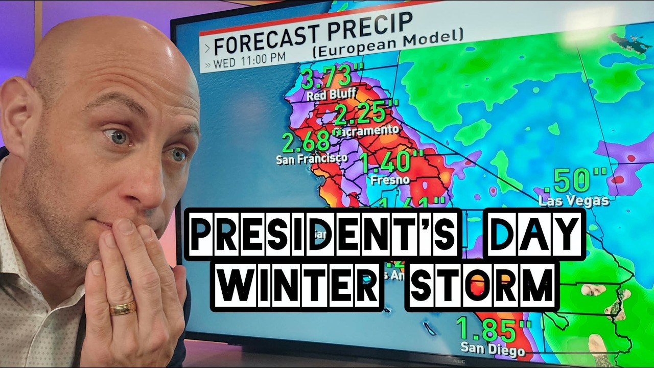Big California Winter Storm For President's Day Weekend - YouTube