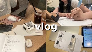 VLOG l 엇학기 사망년의 시험기간 브이로그 ㅣ 벼락치기, 공부, 밤새기, 알바