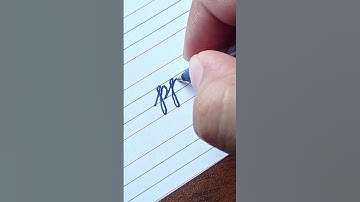 How to write small (letter p) | Cursive writing a to z #cursivewriting #handwriting  #shorts