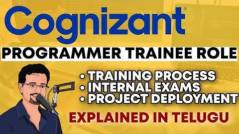 Cognizant Programmer Analyst Trainee Role (BTech) complete Training Process in Telugu