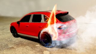 RC Porsche Burnout Ends In Flames 🔥 | RC Car Burnout