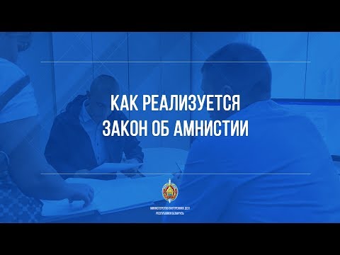 Как реализуется Закон об амнистии