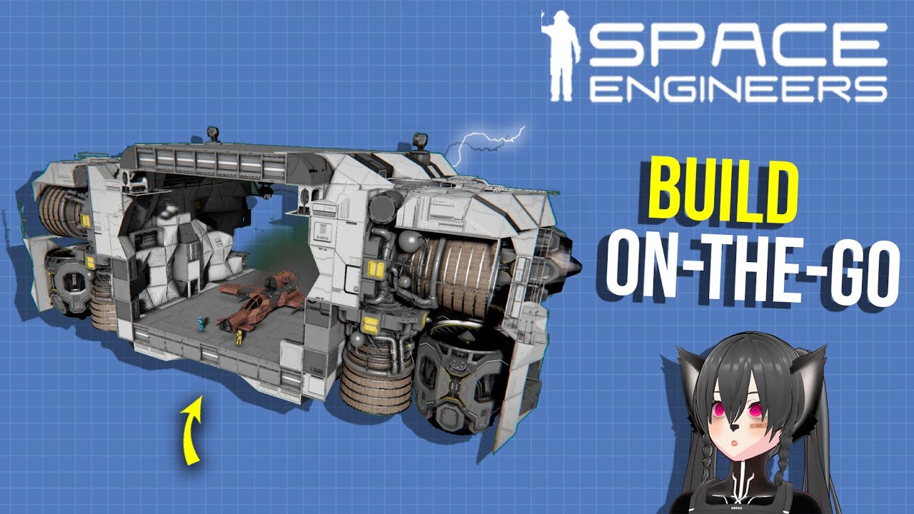 How to Build Ships Inside a Moving Ship in Survival, Space Engineers ...