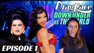 DRAG RACE DOWN UNDER VS THE WORLD SEASON 1 EPISODE 1 REACTION