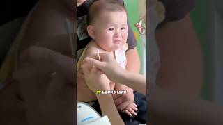 Baby's Reaction to Injection #shorts #cute #injection #baby #baby #babies #injection #reaction